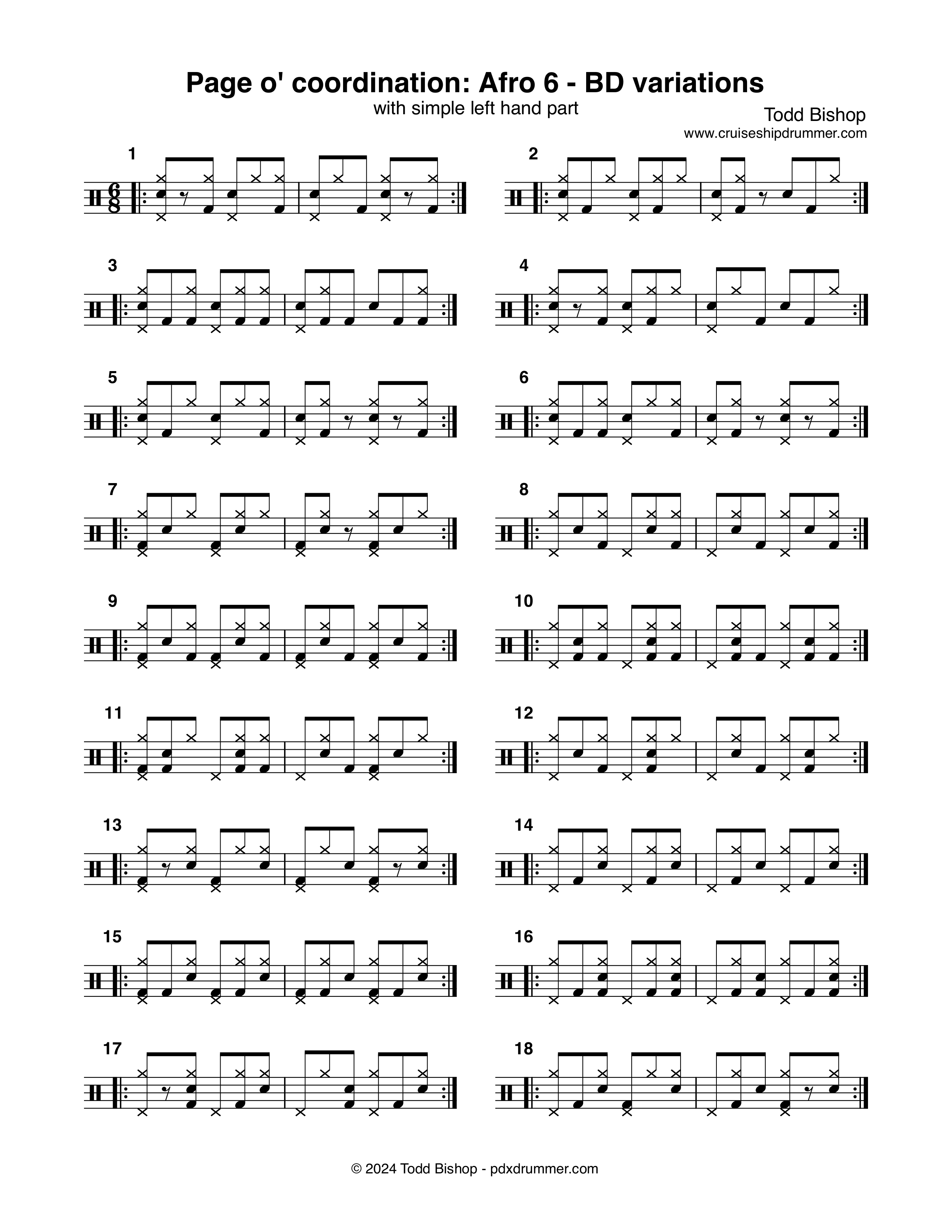 Page o’ coordination: Afro 6 – BD variations